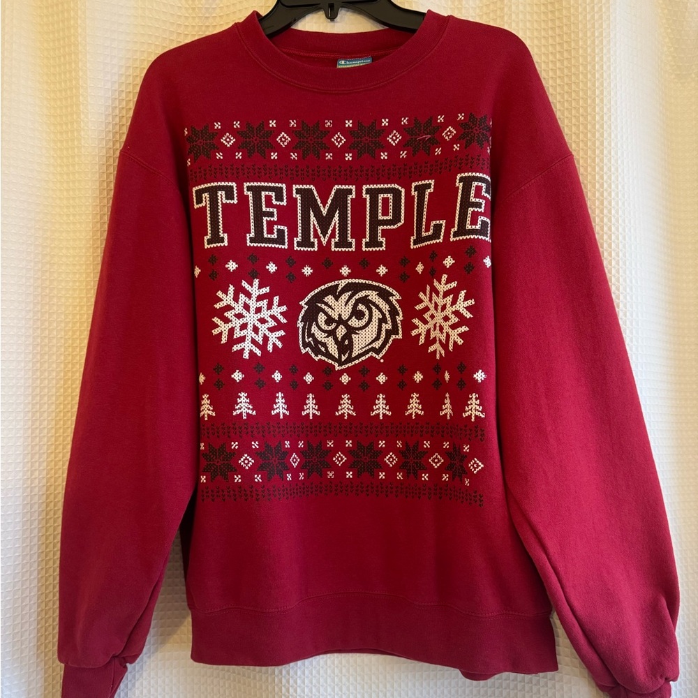 Temple University Owls Champion Eco Sweatshirt Winter Christmas Unisex